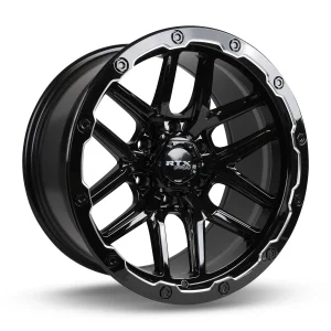 RTX Wheels – Volcano – Black – 18″x9.5″ -10mm – Summer Wheels – 082978